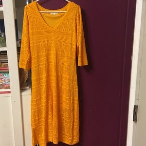 Orange Midi Dress